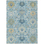 Ilyara Blue Washable Indoor-Outdoor Rug-Outdoor Rugs-LOOMLAN Rugs-2'6" x 3'10"-LOOMLAN
