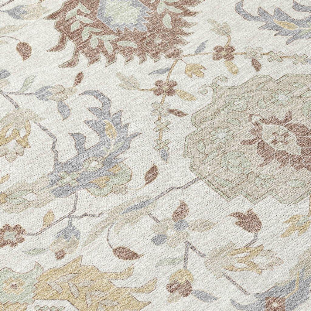 Ilyara Ivory Washable Indoor-Outdoor Rug-Outdoor Rugs-LOOMLAN Rugs-LOOMLAN