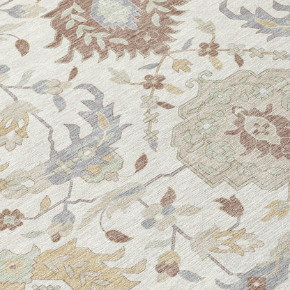 Ilyara Ivory Washable Indoor-Outdoor Rug-Outdoor Rugs-LOOMLAN Rugs-LOOMLAN