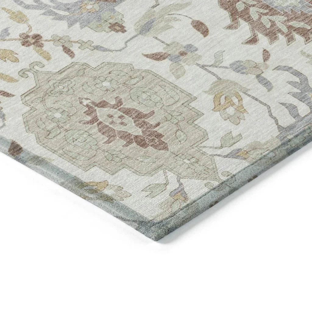 Ilyara Ivory Washable Indoor-Outdoor Rug-Outdoor Rugs-LOOMLAN Rugs-LOOMLAN