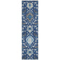 Ilyara Navy Washable Indoor-Outdoor Rug-Outdoor Rugs-LOOMLAN Rugs-2'3" x 7'6"-LOOMLAN