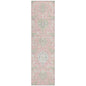 Ilyara Pink Washable Indoor-Outdoor Rug-Outdoor Rugs-LOOMLAN Rugs-2'3" x 7'6"-LOOMLAN