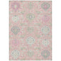 Ilyara Pink Washable Indoor-Outdoor Rug-Outdoor Rugs-LOOMLAN Rugs-2'6" x 3'10"-LOOMLAN