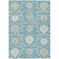 Ilyara Teal Washable Indoor-Outdoor Rug-Outdoor Rugs-LOOMLAN Rugs-2'6" x 3'10"-LOOMLAN