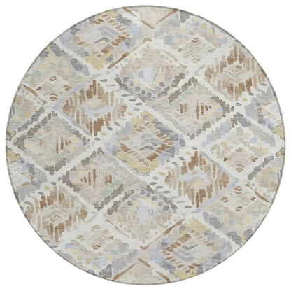Ilyone Ivory Washable Indoor - Outdoor Rug - LOOMLAN - LOOMLAN Rugs - Outdoor Rugs