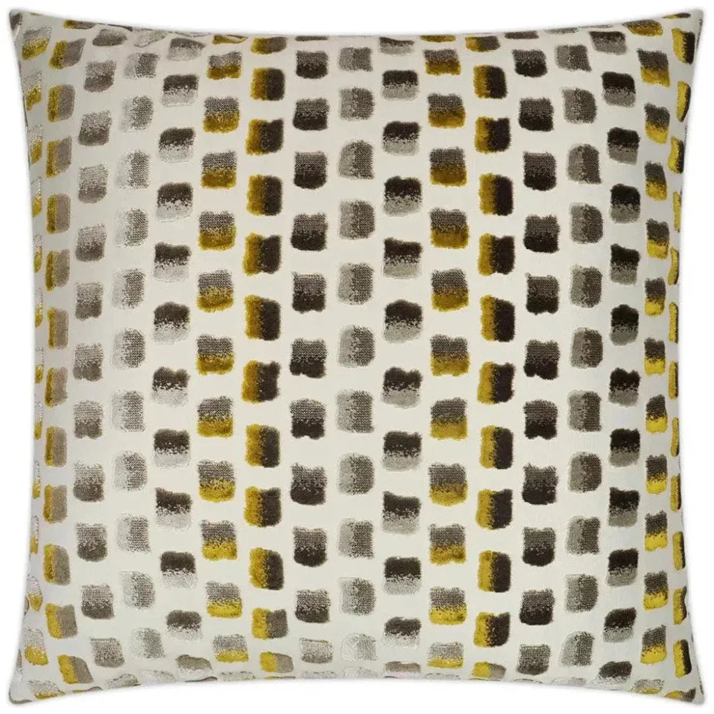 Impasto Mustard Textured Tan Large Throw Pillow Insert - LOOMLAN - D.V. Kap - Throw Pillows