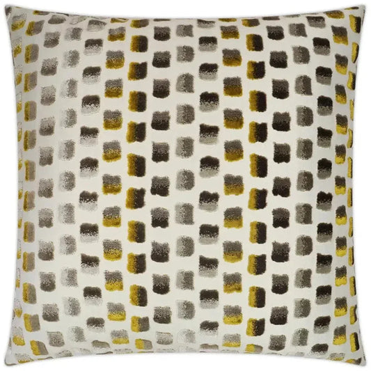 Impasto Mustard Textured Tan Large Throw Pillow Insert - LOOMLAN - D.V. Kap - Throw Pillows