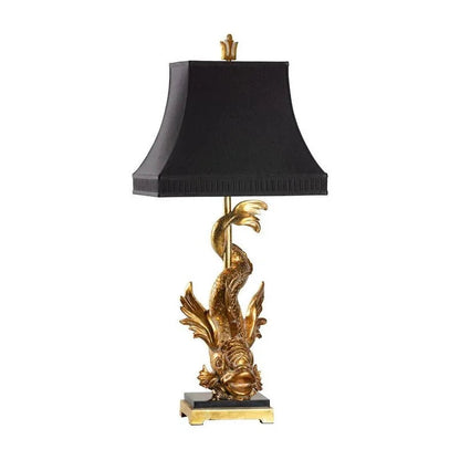 Imperial Dragon Design Gold Table Lamp - Gold - LOOMLAN - Wildwood - Table Lamps