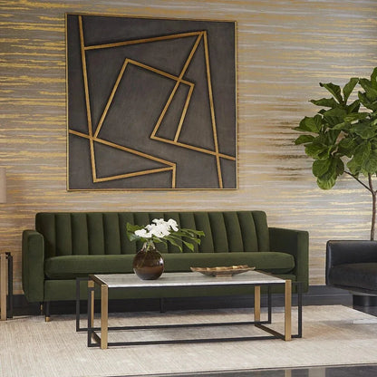 In A Maze Hand Painted Art With Gold Floater - LOOMLAN - SUNPAN - Canvas Art