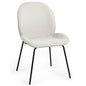 Inala White Fabric Dining Chair (Set of 2)