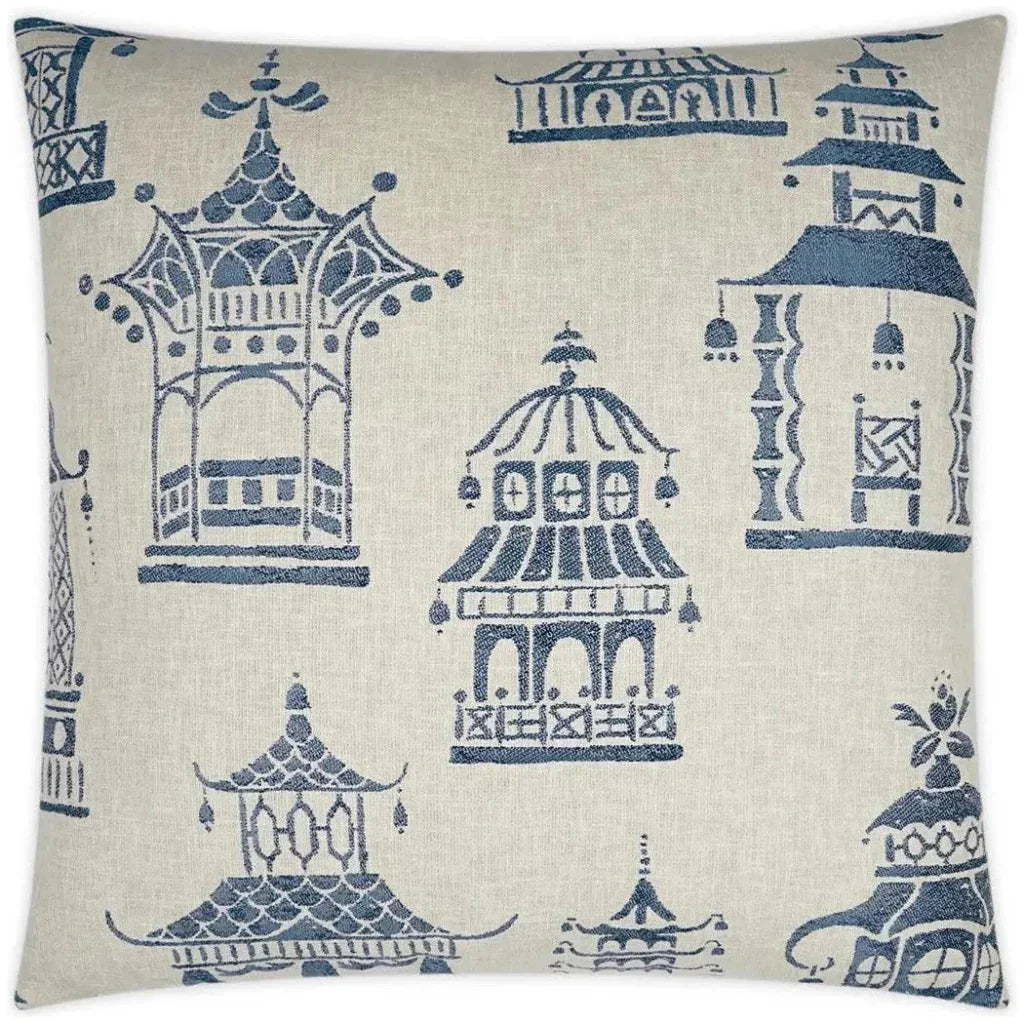 Inari Novelty Blue Large Throw Pillow Insert - LOOMLAN - D.V. Kap - Throw Pillows