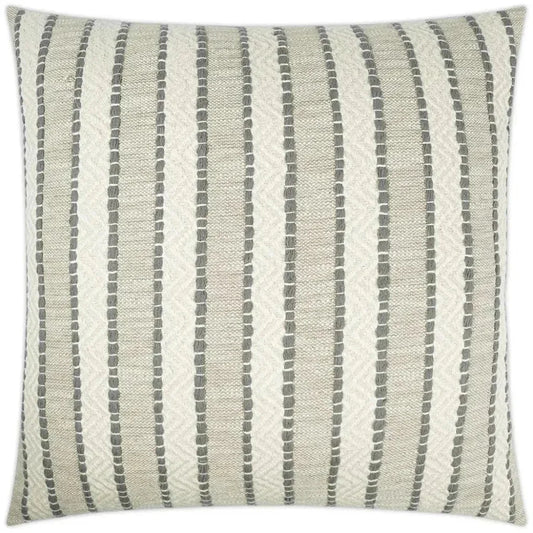 Inca Trail Fog Stripes Taupe Large Throw Pillow Insert - LOOMLAN - D.V. Kap - Throw Pillows