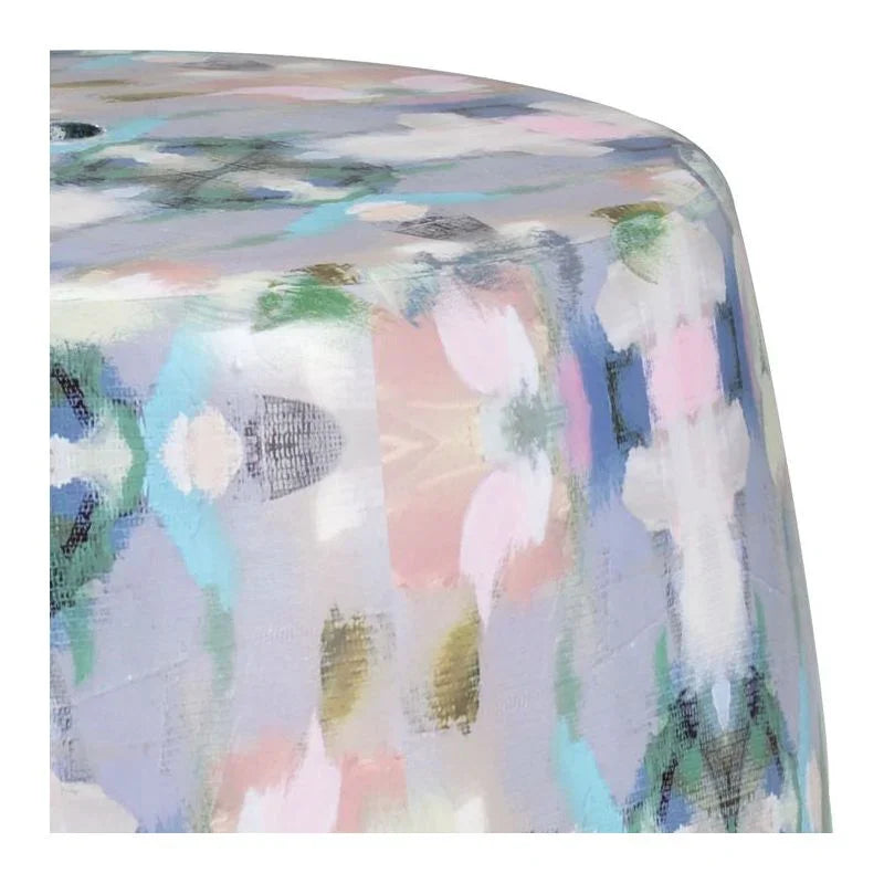 Indigo Girl Modern Ceramic Outdoor Garden Stool-Garden Stools-Wildwood-LOOMLAN