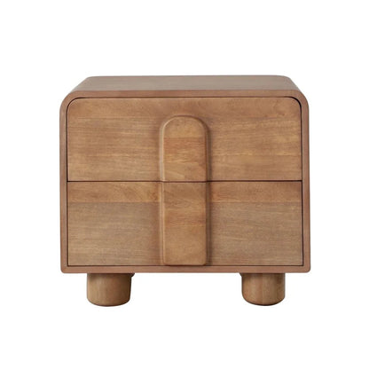 Indigo Two Drawer Solid Wooden Nightstand - LOOMLAN - Diamond Sofa - Nightstands