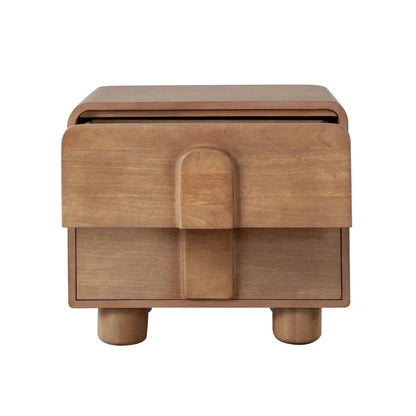 Indigo Two Drawer Solid Wooden Nightstand - LOOMLAN - Diamond Sofa - Nightstands