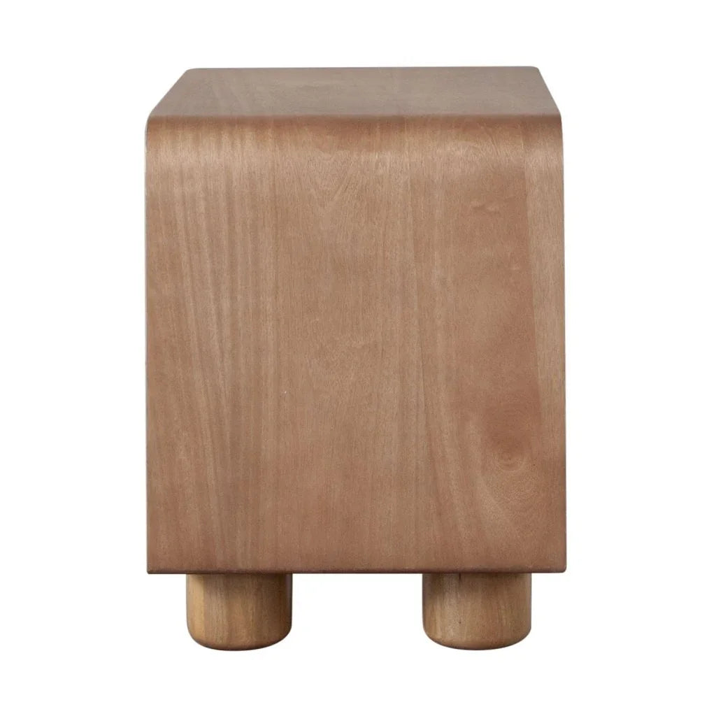 Indigo Two Drawer Solid Wooden Nightstand - LOOMLAN - Diamond Sofa - Nightstands