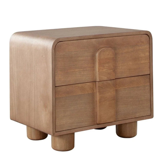 Indigo Two Drawer Solid Wooden Nightstand - LOOMLAN - Diamond Sofa - Nightstands