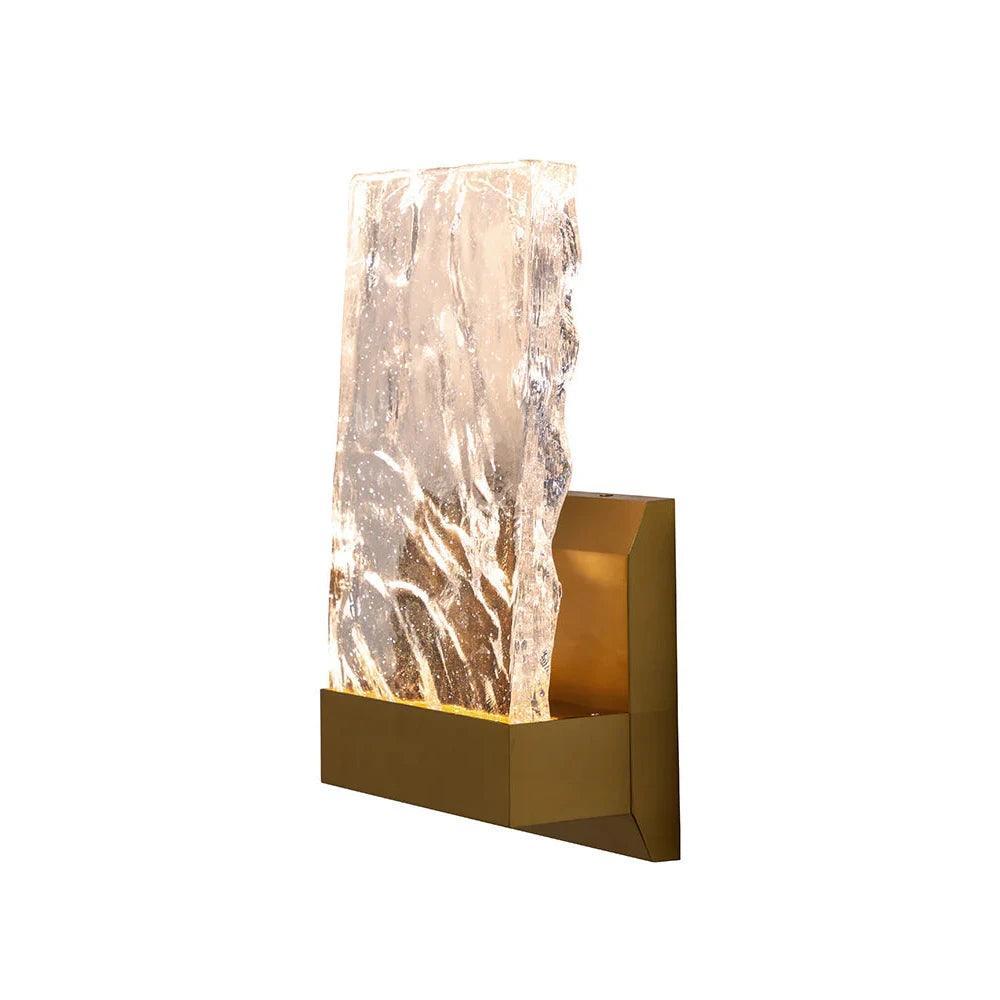 Indira Sconce Glass Light Gold Base - LOOMLAN - SUNPAN - Wall Sconces