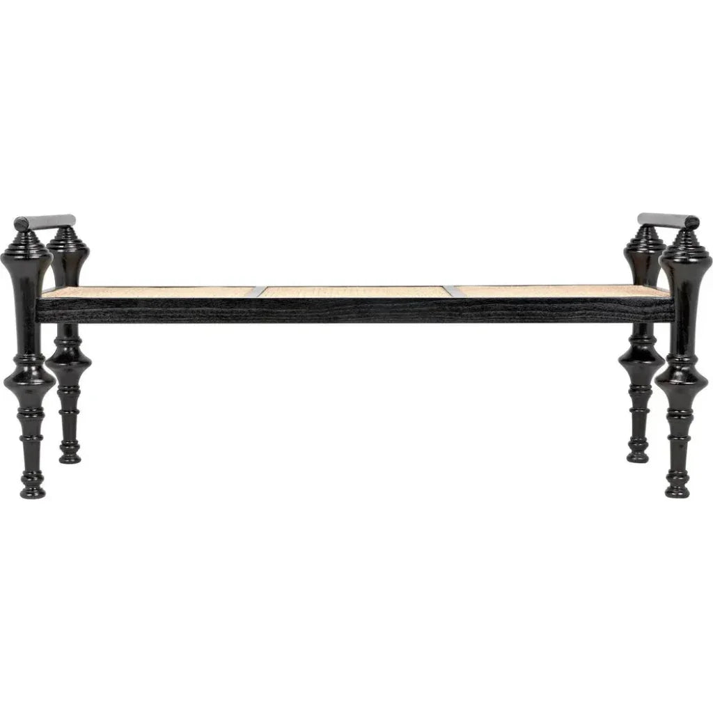 Indochine Bench - LOOMLAN - Noir - Bedroom Benches
