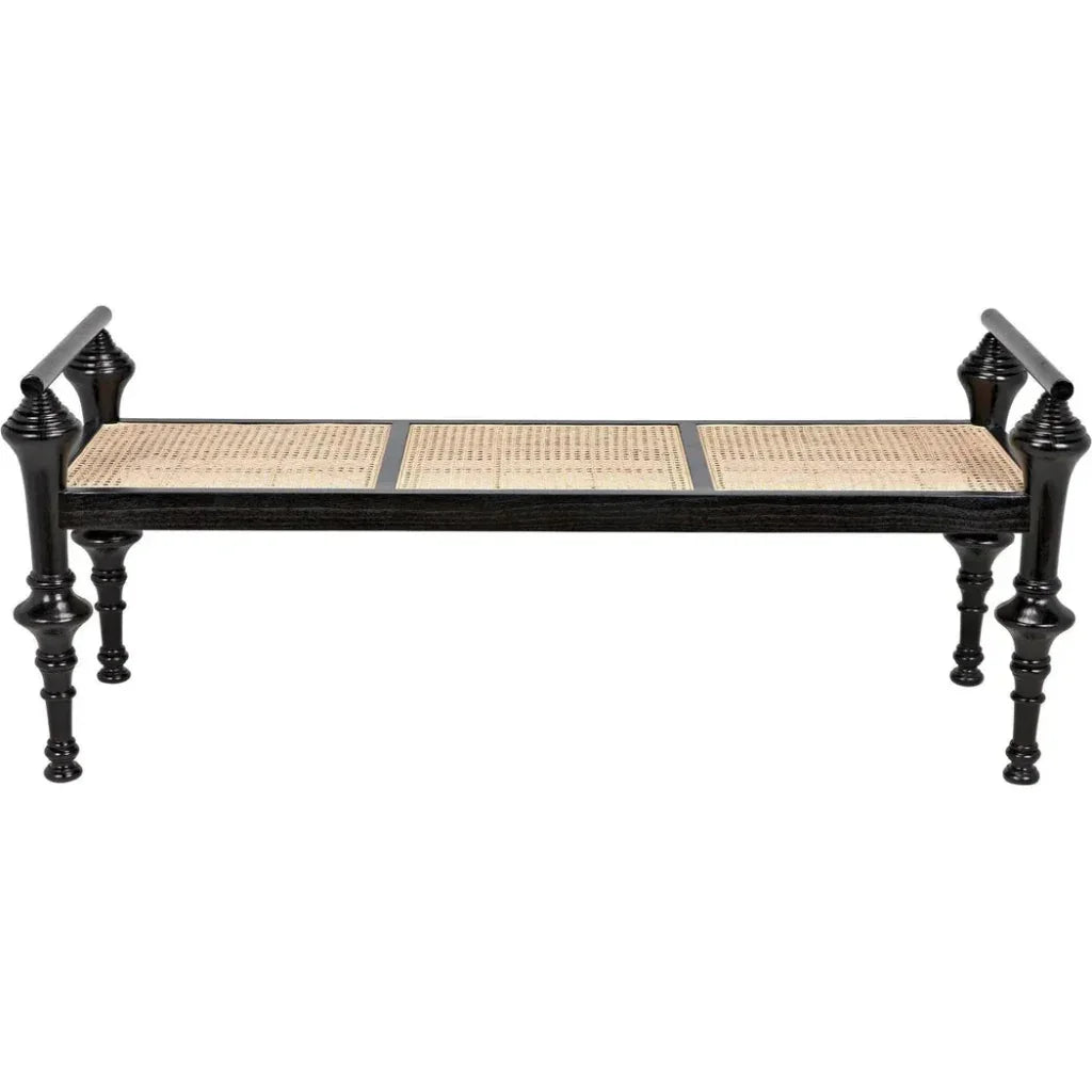 Indochine Bench - LOOMLAN - Noir - Bedroom Benches