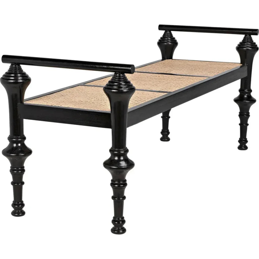 Indochine Bench - LOOMLAN - Noir - Bedroom Benches