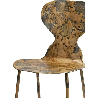 Industrial Black Iron McCallan Metal Dining Chair - LOOMLAN - Jamie Young - Dining Chairs