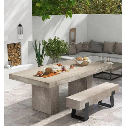 Industrial Fiber Reinforced Concrete Bench-Outdoor Benches-Urbia-LOOMLAN