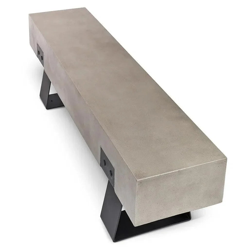 Industrial Fiber Reinforced Concrete Bench-Outdoor Benches-Urbia-LOOMLAN