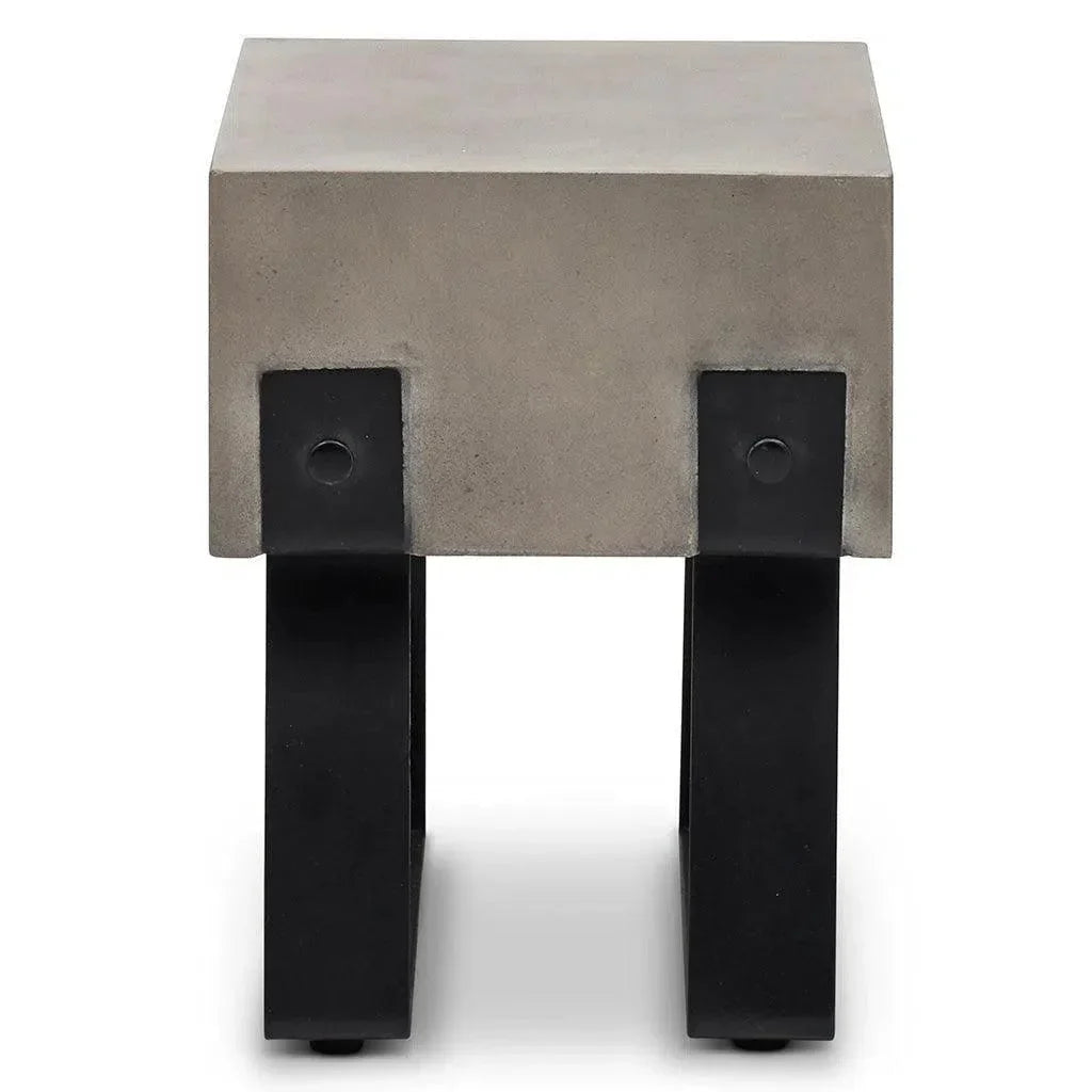 Industrial Fiber Reinforced Concrete Side Table - LOOMLAN - Urbia - Outdoor Side Tables