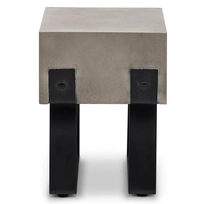 Industrial Fiber Reinforced Concrete Side Table - LOOMLAN - Urbia - Outdoor Side Tables