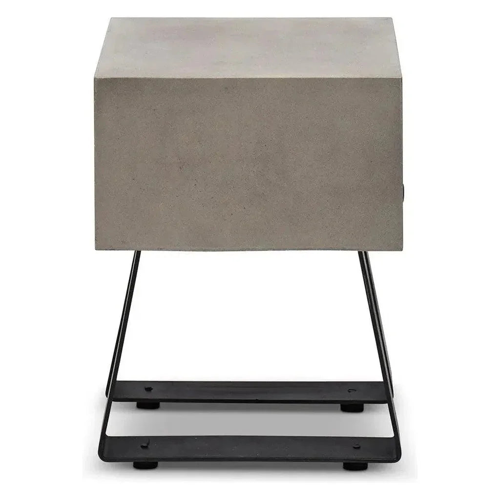 Industrial Fiber Reinforced Concrete Side Table - LOOMLAN - Urbia - Outdoor Side Tables