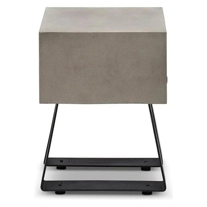 Industrial Fiber Reinforced Concrete Side Table - LOOMLAN - Urbia - Outdoor Side Tables