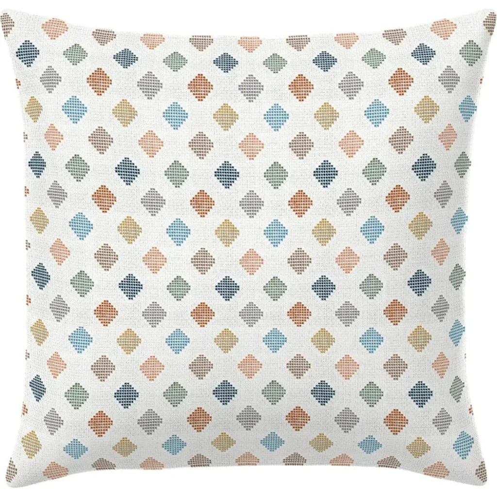 Infused Gem Handmade Outdoor Pillow-Outdoor Pillows-Earnest Collection-20" Square-LOOMLAN
