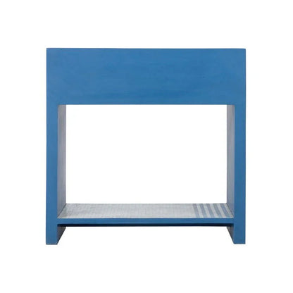 Inlaid Bone Made Blue Bedside Table - LOOMLAN - Chelsea House - Side Tables