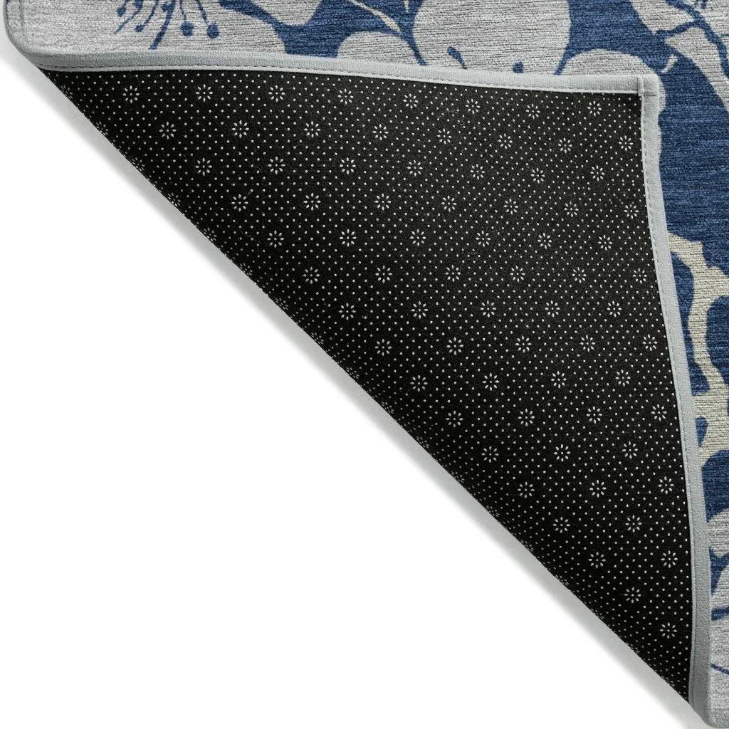 Inoa Blue Washable Indoor-Outdoor Rug-Outdoor Rugs-LOOMLAN Rugs-LOOMLAN