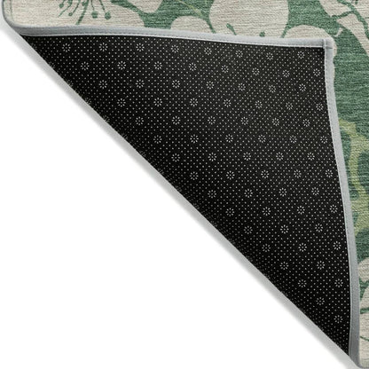 Inoa Green Washable Indoor-Outdoor Rug-Outdoor Rugs-LOOMLAN Rugs-LOOMLAN