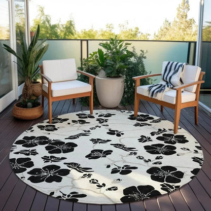 Inoa Ivory Washable Indoor-Outdoor Rug-Outdoor Rugs-LOOMLAN Rugs-LOOMLAN