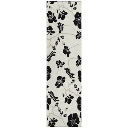 Inoa Ivory Washable Indoor-Outdoor Rug-Outdoor Rugs-LOOMLAN Rugs-2'3" x 7'6"-LOOMLAN