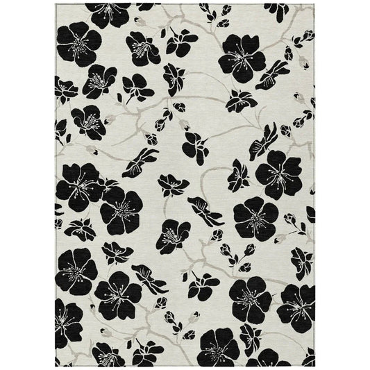 Inoa Ivory Washable Indoor-Outdoor Rug-Outdoor Rugs-LOOMLAN Rugs-2'6" x 3'10"-LOOMLAN