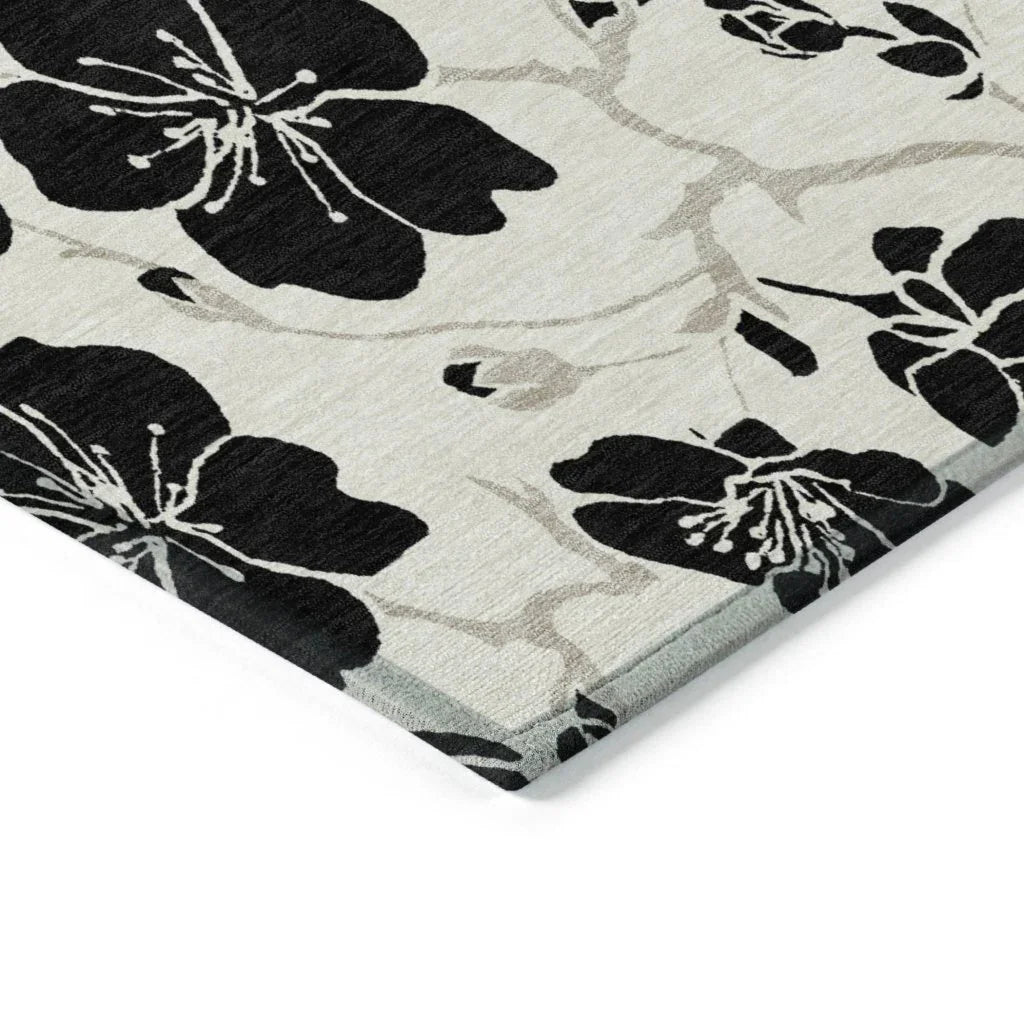 Inoa Ivory Washable Indoor-Outdoor Rug-Outdoor Rugs-LOOMLAN Rugs-LOOMLAN