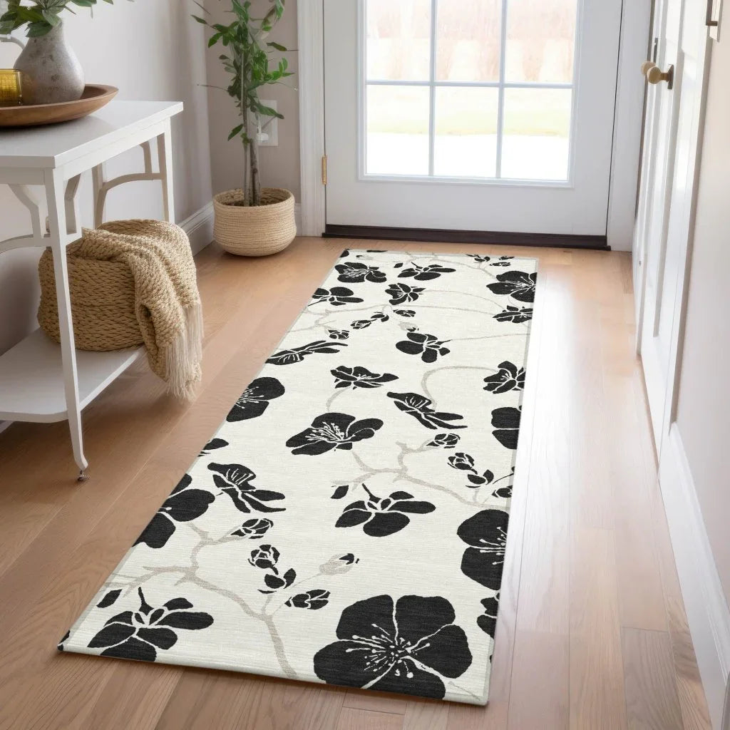 Inoa Ivory Washable Indoor-Outdoor Rug-Outdoor Rugs-LOOMLAN Rugs-LOOMLAN