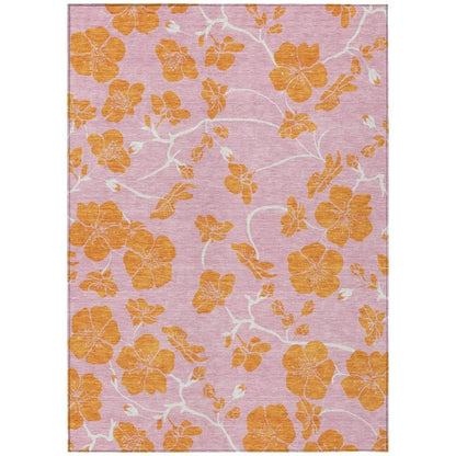 Inoa Pink Washable Indoor-Outdoor Rug-Outdoor Rugs-LOOMLAN Rugs-2'6" x 3'10"-LOOMLAN