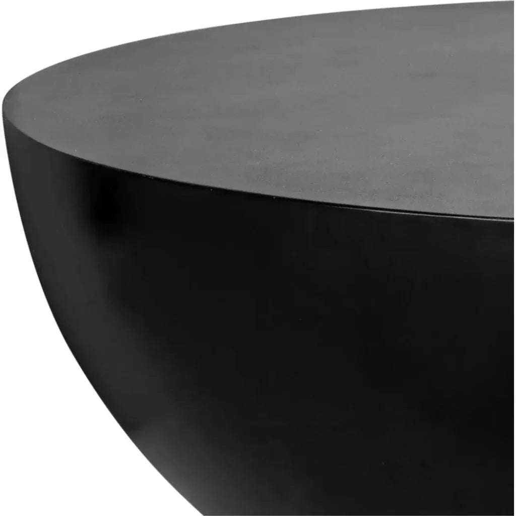 Insitu Concrete Black Round Coffee Table - LOOMLAN - Moe's Home - Coffee Tables