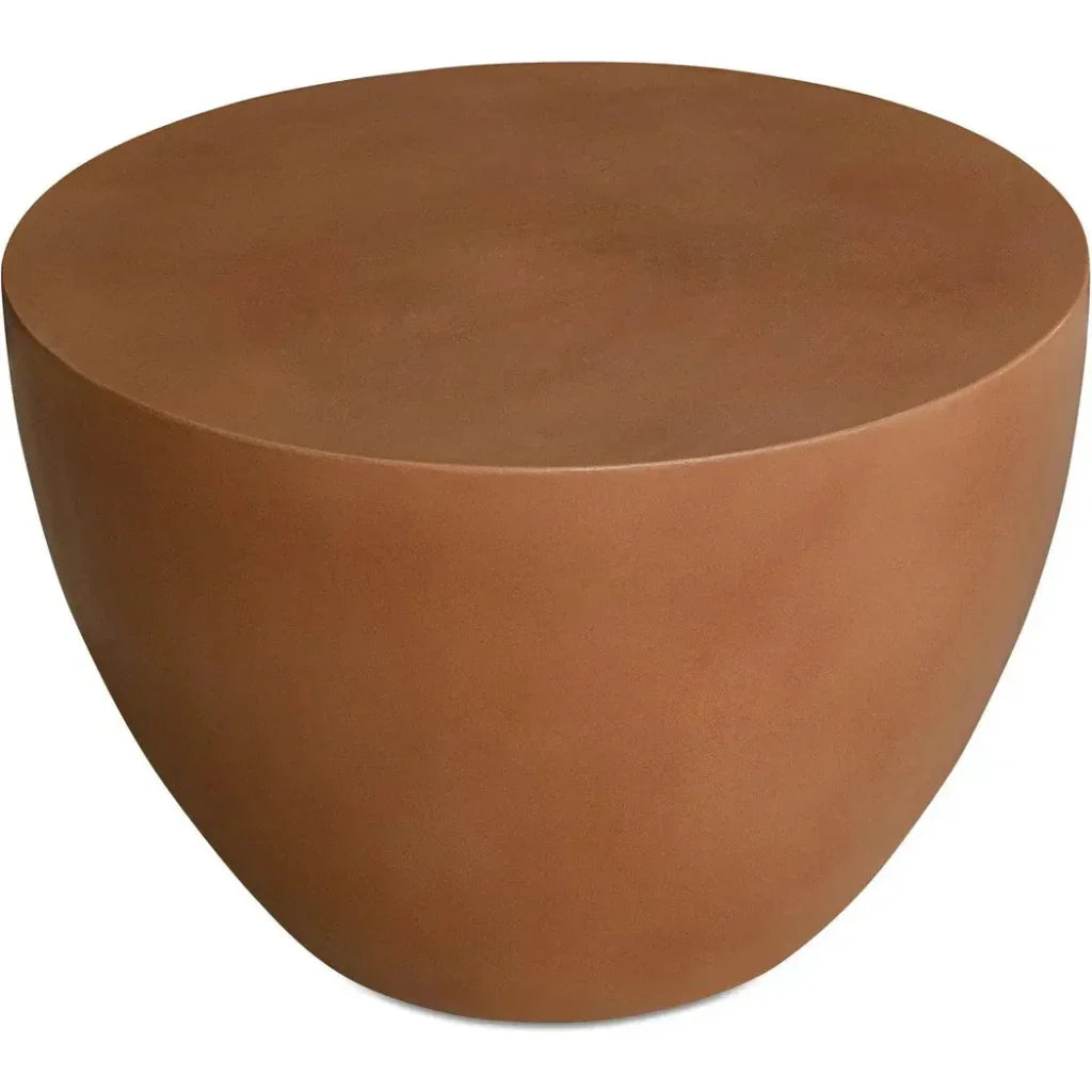 Insitu Terracotta Brown Round Side Table - LOOMLAN - Moe's Home - Side Tables