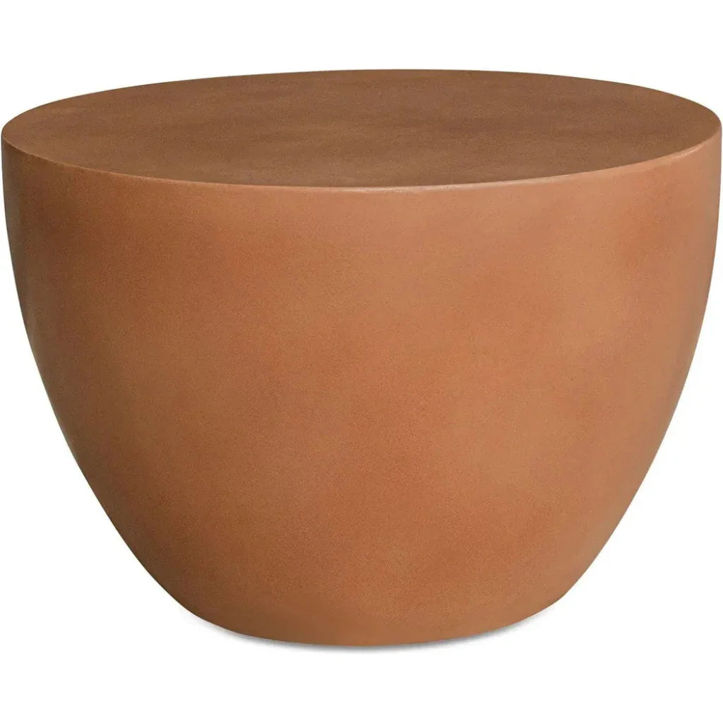 Insitu Terracotta Brown Round Side Table - LOOMLAN - Moe's Home - Side Tables