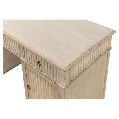 Inspire Desk Stone Grey-Home Office Desks-Sarreid-LOOMLAN