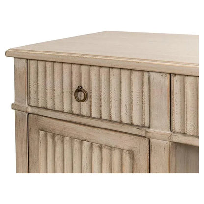 Inspire Desk Stone Grey-Home Office Desks-Sarreid-LOOMLAN