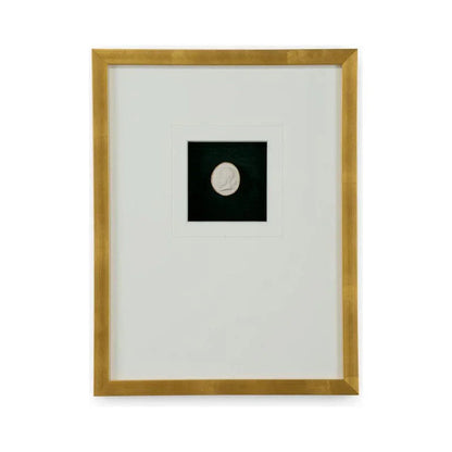 Intaglio In Gold Leaf Framed Artwork-Framed Wall Art-Chelsea House-Gold V-LOOMLAN