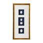 Intaglios On Navy Golden Framed Artwork-Framed Wall Art-Chelsea House-Navy II-Rectangle-LOOMLAN