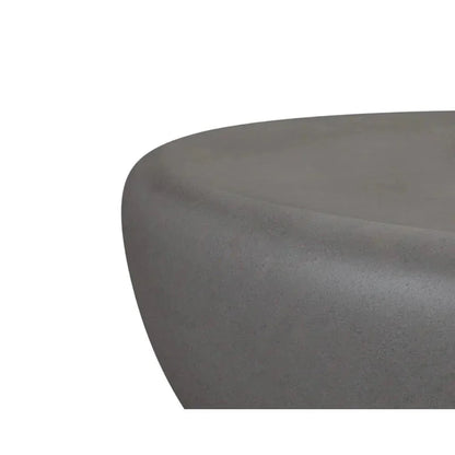 Iolite Concrete Outdoor Round Coffee Table-Outdoor Coffee Tables-SUNPAN-LOOMLAN